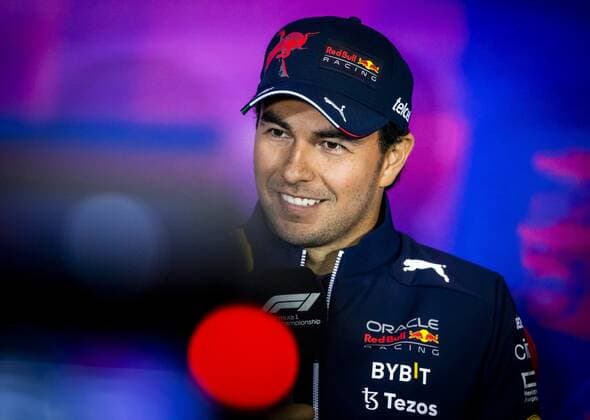 NORTHAMPTON - Sergio Perez (Oracle Red Bull Racing) during a press conference, PK, Pressekonferenz at the Silverstone circuit ahead of the Great Britain Grand Prix. REMKO DE WAAL Event Name: F1 Grand Prix of Great Britain - Previews 2022 xVIxANPxSportx xxANPxRemkoxdexWaalxIVx