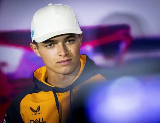 NORTHAMPTON - Lando Norris (McLaren) during a press conference, PK, Pressekonferenz at the Silverstone circuit ahead of the Great Britain Grand Prix. REMKO DE WAAL Event Name: F1 Grand Prix of Great Britain - Previews 2022 xVIxANPxSportx xxANPxRemkoxdexWaalxIVx