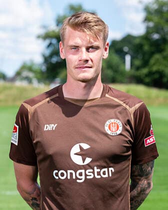 Eric Smith (St.Pauli) 28.06.22, Hamburg, FC St.Pauli Mediaday, Fussball, GER, Saison 2022 2023, 2. Bundesliga, Portraittermin DFL REGULATIONS PROHIBIT ANY USE OF PHOTOGRAPHS as IMAGE SEQUENCES and or QUASI-VIDEO. Â