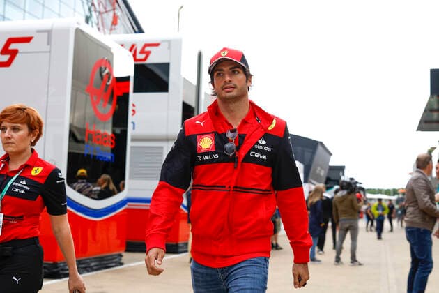 55 Carlos Sainz (ESP, Scuderia Ferrari), F1 Grand Prix of Great Britain at Silverstone Circuit on June 30, 2022 in Silverstone, United Kingdom. (Photo by HOCH ZWEI) Silverstone United Kingdom