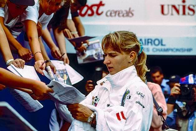 TENNIS Stefi Graf Steffi Graf (GER) competing at the 1989 US Open Tennis. Queens USTA National Tennis Center New York United States Copyright: xStevenxE.xSutton DUOMO PCNx TN0302_ 025128