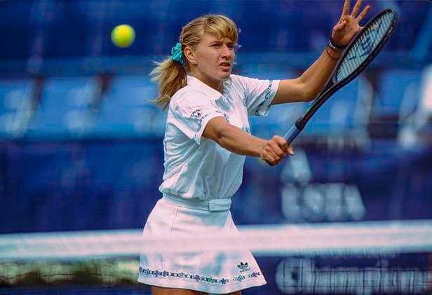 TENNIS Stefi Graf Steffi Graf (GER) competing at the 1989 US Open Tennis. Queens USTA National Tennis Center New York United States Copyright: xStevenxE.xSutton DUOMO PCNx TN0302_025126