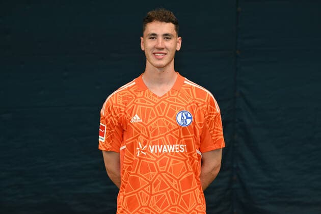 Torwart Justin Heekeren; FC Schalke 04; 1.BL, Porträttermin 2022 2023 Gelsenkirchen Nordrhein-Westfalen Deutschland