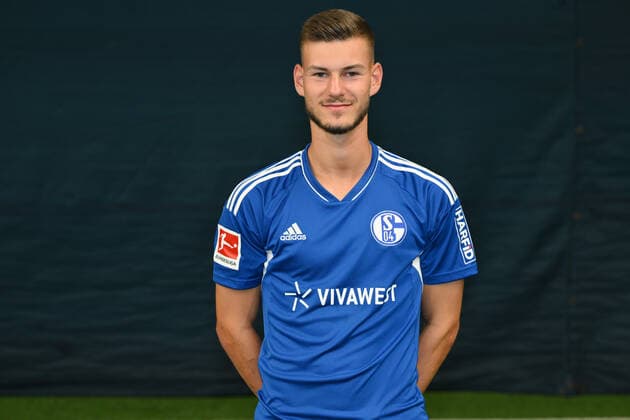 Tom Krauß, Tom Krauss; FC Schalke 04; 1.BL, Porträttermin 2022 2023 Gelsenkirchen Nordrhein-Westfalen Deutschland