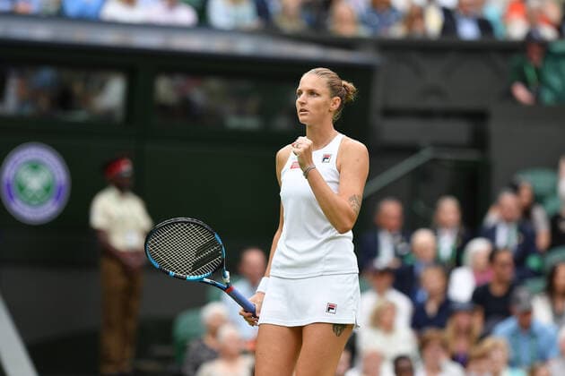 Karolina Pliskova (Tch) TENNIS : Wimbledon 2022 : 01 07 2022 AntoineCouvercelle Panoramic 