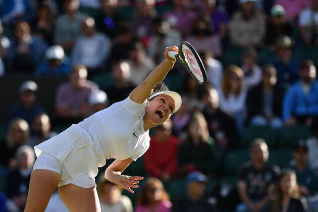 Simona Halep (Rou) TENNIS : Wimbledon 2022 : 01 07 2022 AntoineCouvercelle Panoramic 