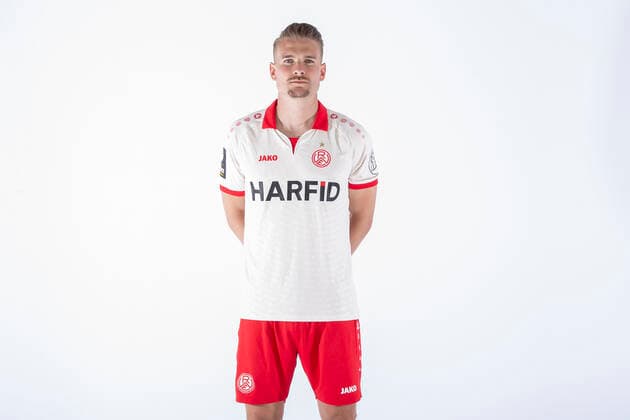 30.06.2022 ,Rot-Weiss Essen, Porträttermin, Vorstellung, Präsentation, Pressetermin 2022 2023, 3.Liga Luca Dürholtz ( Rot-Weiss Essen )