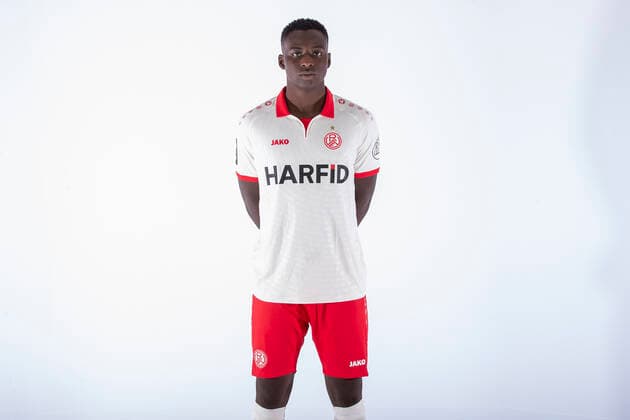 30.06.2022 ,Rot-Weiss Essen, Porträttermin, Vorstellung, Präsentation, Pressetermin 2022 2023, 3.Liga Mustafa Kourouma ( Rot-Weiss Essen )