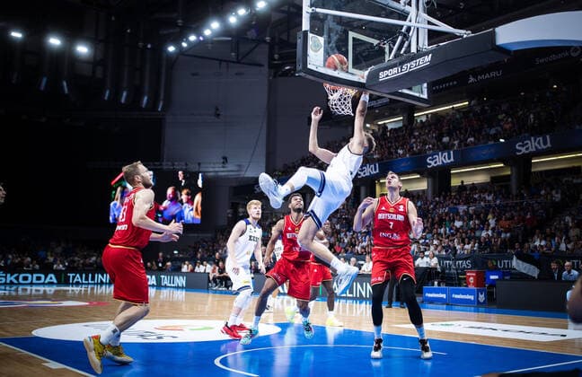 Sport Themen der Woche KW26 30.06.2022, Tallinn. FIBA Basketball World Cup 2023 Qualifiers. Estonia vs Germany in Tallinn (57:88), Saku Suurhall. Photo Madis Veltman, Postimees Tallinn Harjumaa Estonia 1MV30JUN22C20  Copyright: xMadisxVeltmanx