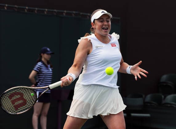 nChampionships - Week One - Day Two (Friday) - All England Lawn Tennis Club, Wimbledon - Friday 1st July 2022 Irina Camelia Begu v Jelena Ostapenko Jelena Ostapenko 