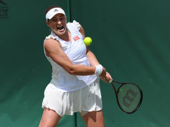 nChampionships - Week One - Day Two (Friday) - All England Lawn Tennis Club, Wimbledon - Friday 1st July 2022 Irina Camelia Begu v Jelena Ostapenko Jelena Ostapenko 