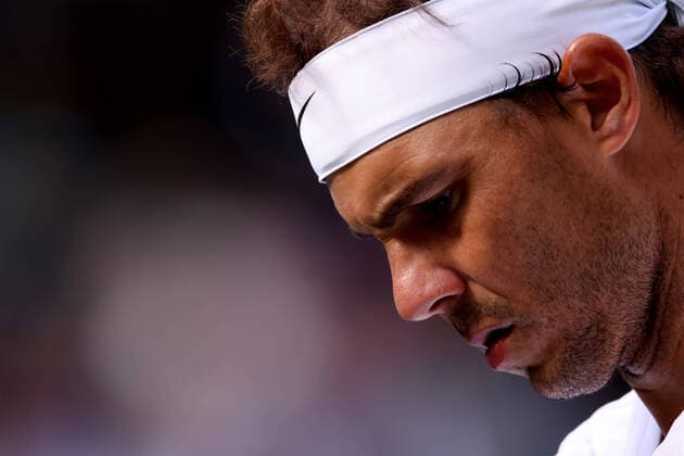 Sport Bilder des Tages 30th June 2022, All England Lawn Tennis and Croquet Club, London, England; Wimbledon Tennis tournament; Rafael Nadal during his match with Ricardas Berankis in the mens singles  ActionPlus12403335 ShaunxBrooks