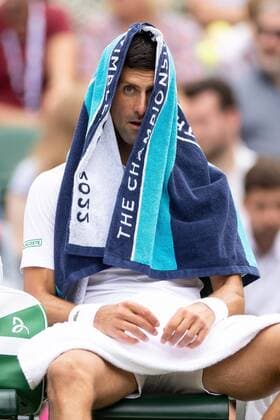 Mandatory Credit: Photo by Ella Ling Shutterstock (13012398cv) Novak Djokovic during his third round match Wimbledon Tennis Championships, Day 5, The All England Lawn Tennis and Croquet Club, London, UK - 01 Jul 2022 Wimbledon Tennis Championships, Day 5, The All England Lawn Tennis and Croquet Club, London, UK - 01 Jul 2022  Copyright: xEllaxLing Shutterstockx 13012398cv