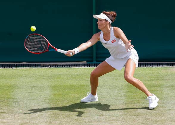 Sport Bilder des Tages Tatjana Maria Tennis - Wimbledon 2022 - Grand Slam ITF ATP, Tennis Herren WTA, Tennis Damen - AELTC - London - - Great Britain - 1 July 2022. Copyright: xJuergenxHasenkopfx