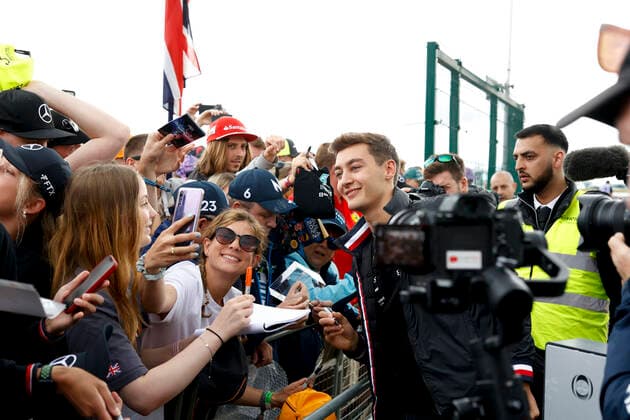 63 George Russell (GBR, Mercedes-AMG Petronas F1 Team), F1 Grand Prix of Great Britain at Silverstone Circuit on July 1, 2022 in Silverstone, United Kingdom. (Photo by HOCH ZWEI) Silverstone United Kingdom