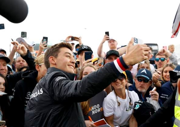 63 George Russell (GBR, Mercedes-AMG Petronas F1 Team), F1 Grand Prix of Great Britain at Silverstone Circuit on July 1, 2022 in Silverstone, United Kingdom. (Photo by HOCH ZWEI) Silverstone United Kingdom