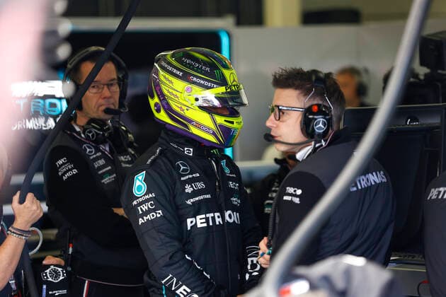 44 Lewis Hamilton (GBR, Mercedes-AMG Petronas F1 Team), F1 Grand Prix of Great Britain at Silverstone Circuit on July 1, 2022 in Silverstone, United Kingdom. (Photo by HOCH ZWEI) Silverstone United Kingdom