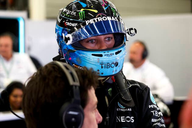 63 George Russell (GBR, Mercedes-AMG Petronas F1 Team), F1 Grand Prix of Great Britain at Silverstone Circuit on July 1, 2022 in Silverstone, United Kingdom. (Photo by HOCH ZWEI) Silverstone United Kingdom