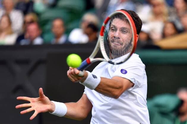 Sport Bilder des Tages Mandatory Credit: Photo by James Veysey Shutterstock (13012400eb) Cameron Norrie during his third round match Wimbledon Tennis Championships, Day 5, The All England Lawn Tennis and Croquet Club, London, UK - 01 Jul 2022 Wimbledon Tennis Championships, Day 5, The All England Lawn Tennis and Croquet Club, London, UK - 01 Jul 2022  Copyright: xJamesxVeysey Shutterstockx 13012400eb