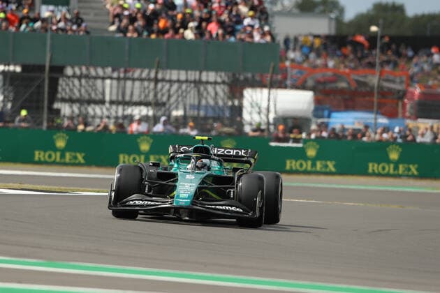 1st July 2022, Silverstone Circuit, Silverstone, Northamptonshire, England: British F1 Grand Prix, free practice day: Aston Martin Aramco Cognizant F1 Team, Sebastian Vettel  ActionPlus12403695 Octane