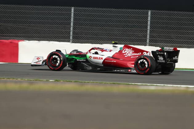 1st July 2022, Silverstone Circuit, Silverstone, Northamptonshire, England: British F1 Grand Prix, free practice day: Alfa Romeo F1 Team Orlen, Guanyu Zhou  ActionPlus12403706 Octane