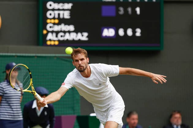 Oscar Otte (GER) Tennis - Wimbledon 2022 - Grand Slam ITF ATP, Tennis Herren WTA, Tennis Damen - AELTC - London - - Great Britain - 1 July 2022. Copyright: xJuergenxHasenkopfx