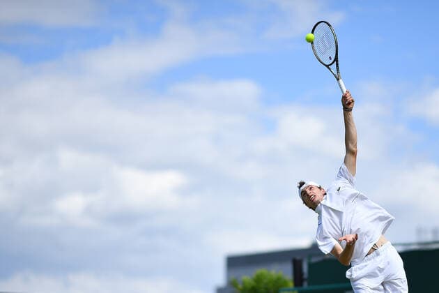 Ugo Humbert (Fra) TENNIS : Wimbledon 2022 : 01 07 2022 AntoineCouvercelle Panoramic 