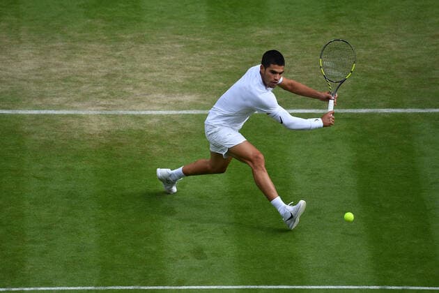 Carlos Alcaraz TENNIS : Wimbledon 2022 : 01 07 2022 AntoineCouvercelle Panoramic 