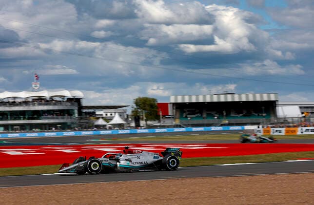 63 George Russell (GBR, Mercedes-AMG Petronas F1 Team), F1 Grand Prix of Great Britain at Silverstone Circuit on July 1, 2022 in Silverstone, United Kingdom. (Photo by HOCH ZWEI) Silverstone United Kingdom