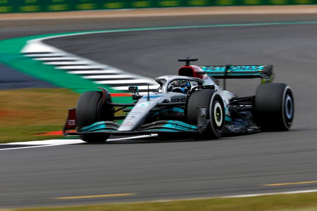 63 George Russell (GBR, Mercedes-AMG Petronas F1 Team), F1 Grand Prix of Great Britain at Silverstone Circuit on July 1, 2022 in Silverstone, United Kingdom. (Photo by HOCH ZWEI) Silverstone United Kingdom