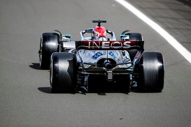 63 George Russell (GBR, Mercedes-AMG Petronas F1 Team), F1 Grand Prix of Great Britain at Silverstone Circuit on July 1, 2022 in Silverstone, United Kingdom. (Photo by HOCH ZWEI) Silverstone United Kingdom