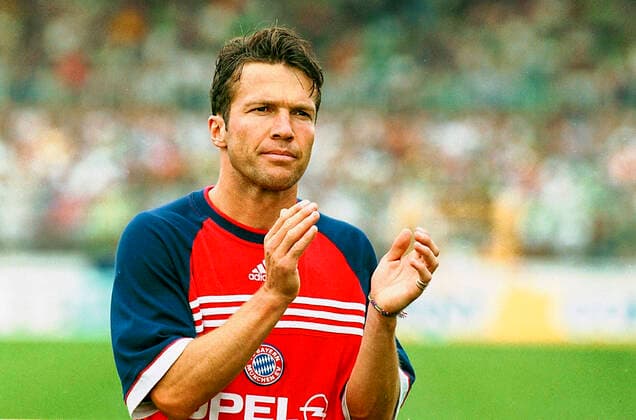 Aus 1. BL. Saison 1998 99 VfL Wolfsburg - Bayern München 0:1 am 15.08.1998. Im Foto: Bayern Spieler Lothar Matthäus *** From 1 BL season 1998 99 VfL Wolfsburg Bayern Munich 0 1 on 15 08 1998 In photo Bayern player Lothar Matthäus