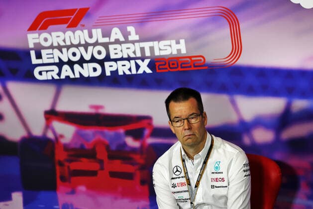 Mike Elliott (Mercedes-AMG Petronas F1 Team), F1 Grand Prix of Great Britain at Silverstone Circuit on July 2, 2022 in Silverstone, United Kingdom. (Photo by DPPI via HOCH ZWEI) Silverstone United Kingdom