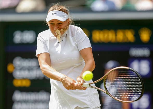 Amanda Anisimova Tennis - Wimbledon 2022 - Grand Slam ITF ATP, Tennis Herren WTA, Tennis Damen - AELTC - London - - Great Britain - 2 July 2022. Copyright: xJuergenxHasenkopfx