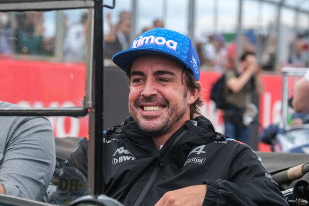 Fernando Alonso (ESP, BWT Alpine F1 Team 14), Großer Preis von Großbritannien, Silverstone, Motorsport, Formel 1, Großer Preis von Großbritannien, Silverstone, Motorsport, Formel 1 Towcester Copyright: xEibner-Pressefotox