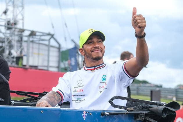 Lewis Hamilton (UK, Mercedes AMG Petronas F1 Team 44), Großer Preis von Großbritannien, Silverstone, Motorsport, Formel 1, Großer Preis von Großbritannien, Silverstone, Motorsport, Formel 1 Towcester Copyright: xEibner-Pressefotox
