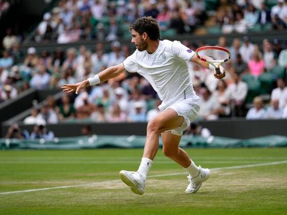 Mandatory Credit: Photo by Dave Shopland Shutterstock (13012855ag) Cameron Norrie during his fourth round match Wimbledon Tennis Championships, Day 7, The All England Lawn Tennis and Croquet Club, London, UK - 03 Jul 2022 Wimbledon Tennis Championships, Day 7, The All England Lawn Tennis and Croquet Club, London, UK - 03 Jul 2022  Copyright: xDavexShopland Shutterstockx 13012855ag