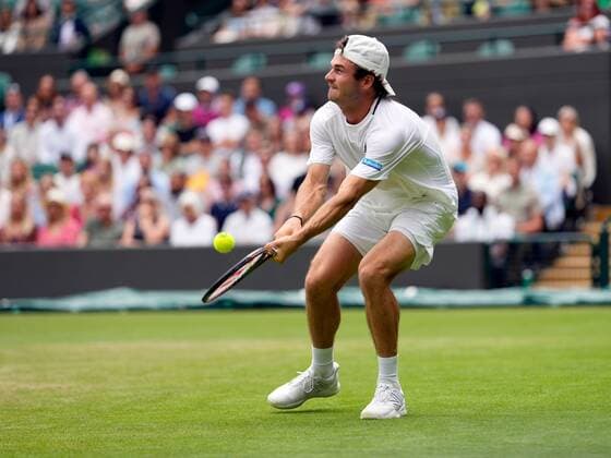 Mandatory Credit: Photo by Dave Shopland Shutterstock (13012855am) Tommy Paul during his fourth round match Wimbledon Tennis Championships, Day 7, The All England Lawn Tennis and Croquet Club, London, UK - 03 Jul 2022 Wimbledon Tennis Championships, Day 7, The All England Lawn Tennis and Croquet Club, London, UK - 03 Jul 2022  Copyright: xDavexShopland Shutterstockx 13012855am