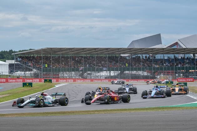 Startszene, Großer Preis von Großbritannien, Silverstone, Motorsport, Formel 1, Großer Preis von Großbritannien, Silverstone, Motorsport, Formel 1 Towcester Copyright: xEibner-Pressefotox
