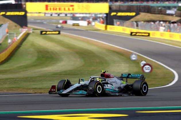 44 Lewis Hamilton (GBR, Mercedes-AMG Petronas F1 Team), F1 Grand Prix of Great Britain at Silverstone Circuit on July 3, 2022 in Silverstone, United Kingdom. (Photo by HOCH ZWEI) Silverstone United Kingdom