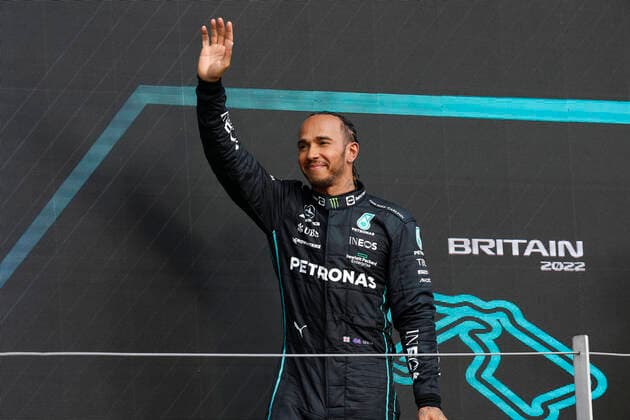 44 Lewis Hamilton (GBR, Mercedes-AMG Petronas F1 Team), F1 Grand Prix of Great Britain at Silverstone Circuit on July 3, 2022 in Silverstone, United Kingdom. (Photo by HOCH ZWEI) Silverstone United Kingdom