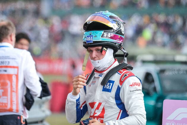 Mick Schumacher (GER, Haas F1 Team 47) nach dem Rennen, Großer Preis von Großbritannien, Silverstone, Motorsport, Formel 1, Großer Preis von Großbritannien, Silverstone, Motorsport, Formel 1 Towcester Copyright: xEibner-Pressefotox EP_MKB
