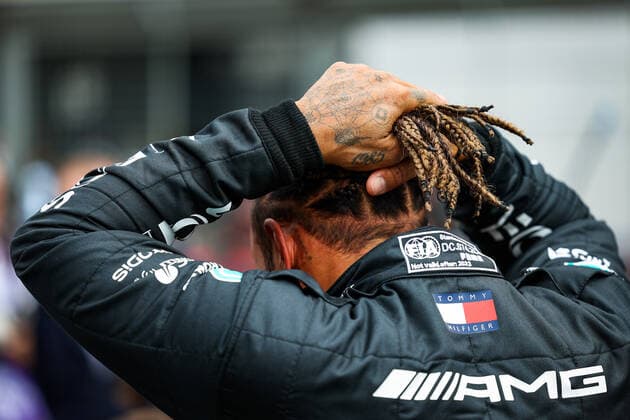 HAMILTON Lewis (gbr), Mercedes AMG F1 Team W13, portrait during the Formula 1 Lenovo British Grand Prix 2022, 10th round of the 2022 FIA Formula One World Championship, WM, Weltmeisterschaft on the Silverstone Circuit, from July 1 to 3, 2022 in Silverstone, United Kingdom - F1 - BRITISH GRAND PRIX 2022 - RACE DPPI Panoramic  20220703_G00D8097