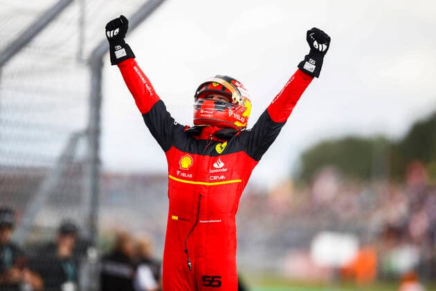 55 Carlos Sainz (ESP, Scuderia Ferrari), F1 Grand Prix of Great Britain at Silverstone Circuit on July 3, 2022 in Silverstone, United Kingdom. (Photo by HOCH ZWEI) Silverstone United Kingdom