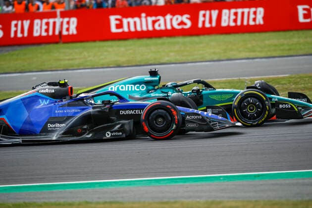 6 Nicholas Latifi (CAN, Williams Racing), 18 Lance Stroll (CAN, Aston Martin Aramco Cognizant F1 Team), F1 Grand Prix of Great Britain at Silverstone Circuit on July 3, 2022 in Silverstone, United Kingdom. (Photo by HOCH ZWEI) Silverstone United Kingdom