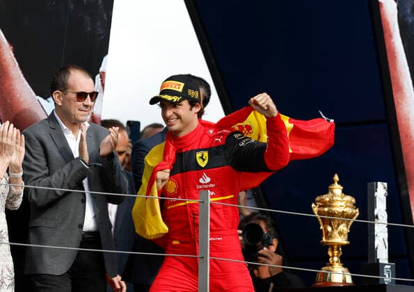 55 Carlos Sainz (ESP, Scuderia Ferrari), F1 Grand Prix of Great Britain at Silverstone Circuit on July 3, 2022 in Silverstone, United Kingdom. (Photo by HOCH ZWEI) Silverstone United Kingdom