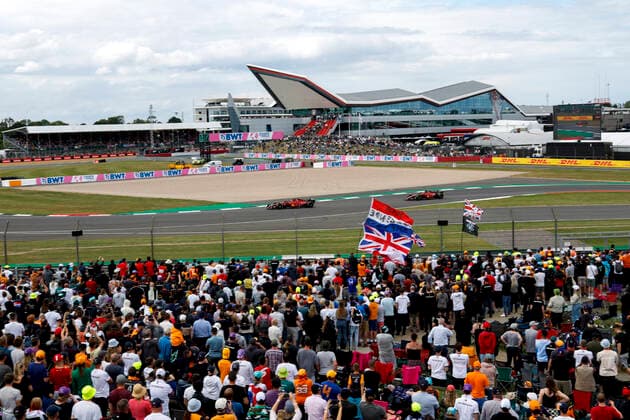 55 Carlos Sainz (ESP, Scuderia Ferrari), 16 Charles Leclerc (MCO, Scuderia Ferrari), F1 Grand Prix of Great Britain at Silverstone Circuit on July 3, 2022 in Silverstone, United Kingdom. (Photo by HOCH ZWEI) Silverstone United Kingdom