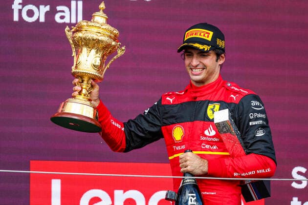 55 Carlos Sainz (ESP, Scuderia Ferrari), F1 Grand Prix of Great Britain at Silverstone Circuit on July 3, 2022 in Silverstone, United Kingdom. (Photo by HOCH ZWEI) Silverstone United Kingdom
