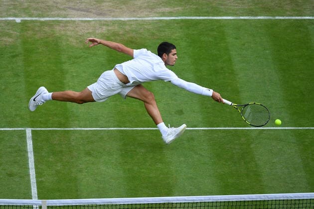 Carlos Alcaraz TENNIS : Wimbledon 2022 : 03 07 2022 AntoineCouvercelle Panoramic 
