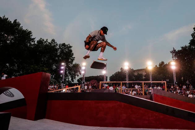 Sport Themen der Woche KW26 Sport Bilder des Tages July 3, 2022, ROME, ITALY: Nyjah Huston of USA competes during the men s final of the Street Skateboarding World Championships at the Colle Oppio Park in Rome, Italy, 03 July 2021..ANSA FABIO FRUSTACI ROME ITALY - ZUMAa110 20220703_zaf_a110_085 Copyright: xFabioxFrustacix